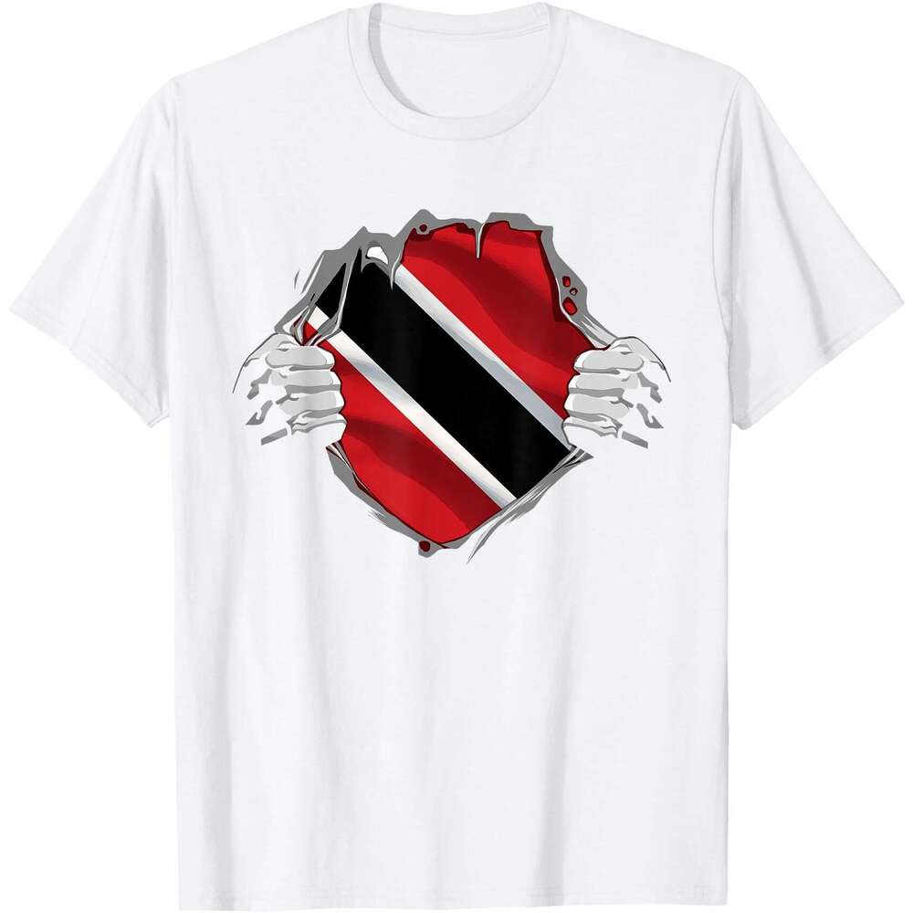 25ss Casual T shirt for Mens Trinidad and Tobago Clothing Trini Flag Roots Trinidadian T-Shirt Shirts Tshirt Graphic Tee Tops Clothes Short sleeve Fre