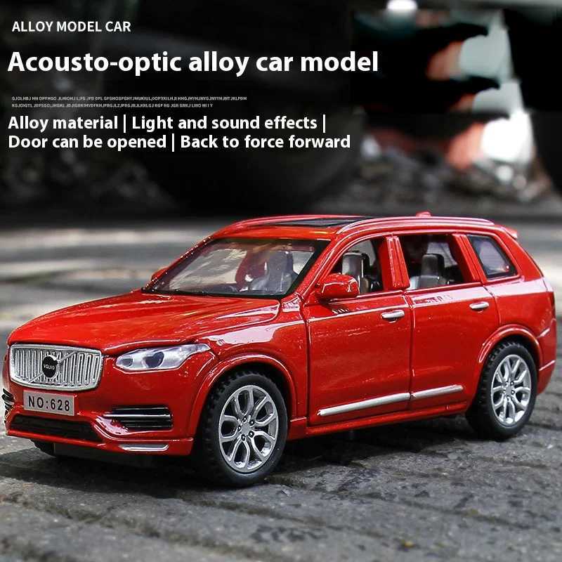 Free shipping 1 32 VOO XC90 SUV Alloy Diecast Metal Model Sound Light Children Toys Car Central Control Ornaments Gift For Kids