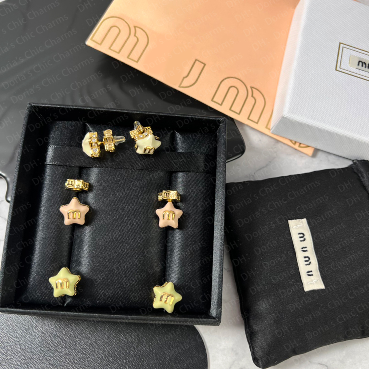 Mini Stud Earrings Designer M earring For Women Fashion Party Weddings Jewelry lovers couple gift ladies weddings gifts