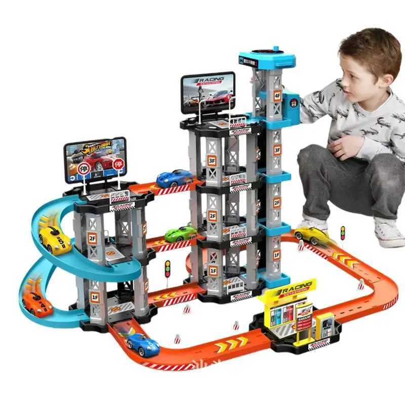 Boys Race Track Sets Racecar Track Toys Sets Preschool Car Games Vehicle Playsets Christmas Birthdays Gifts For Boys Girls X250114