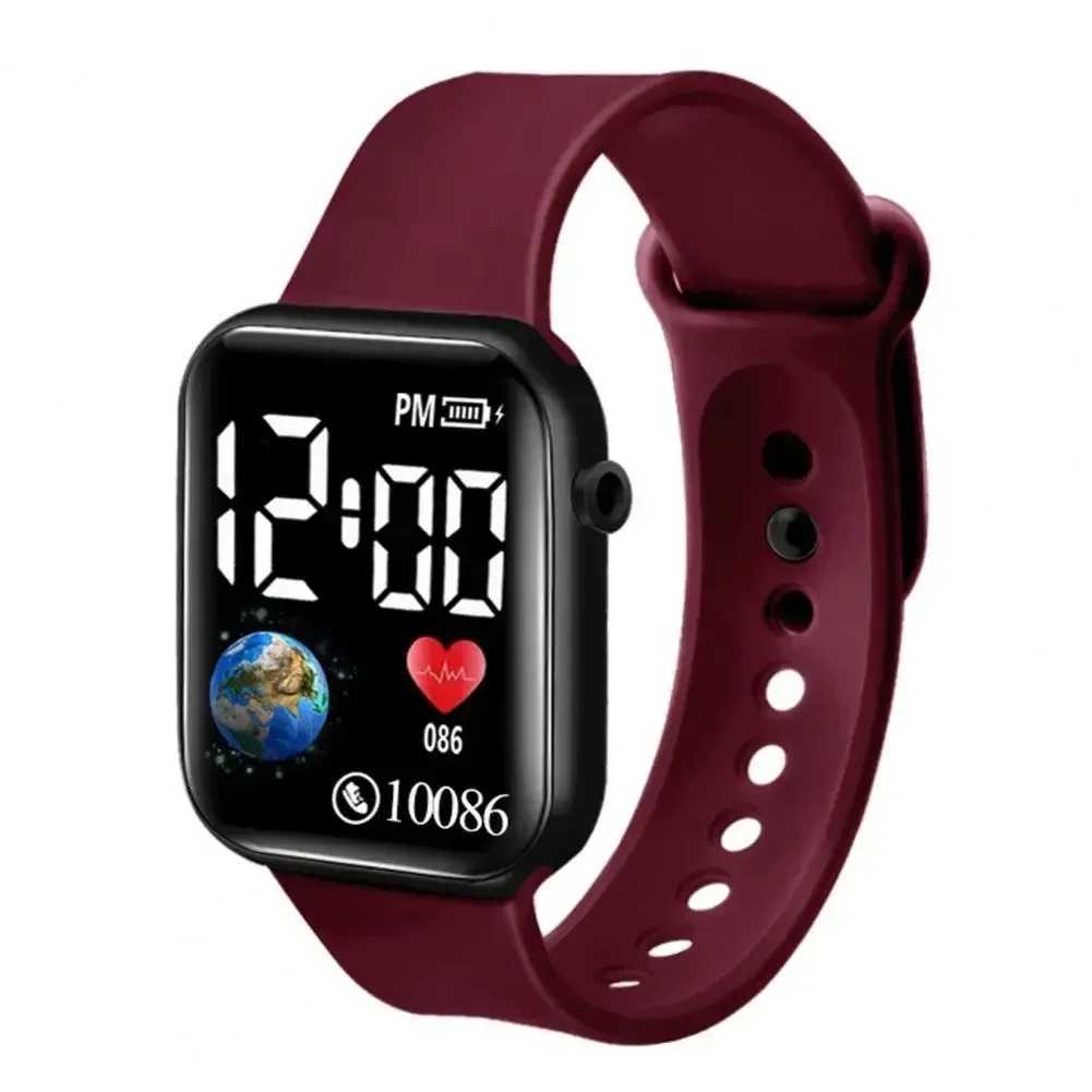 2024 LED Digital Watch Fashion Electronic Watch Casual Wristwatch Kids Boys Girls Sports Waterproof Watches Clock Reloj Hombre Y240809