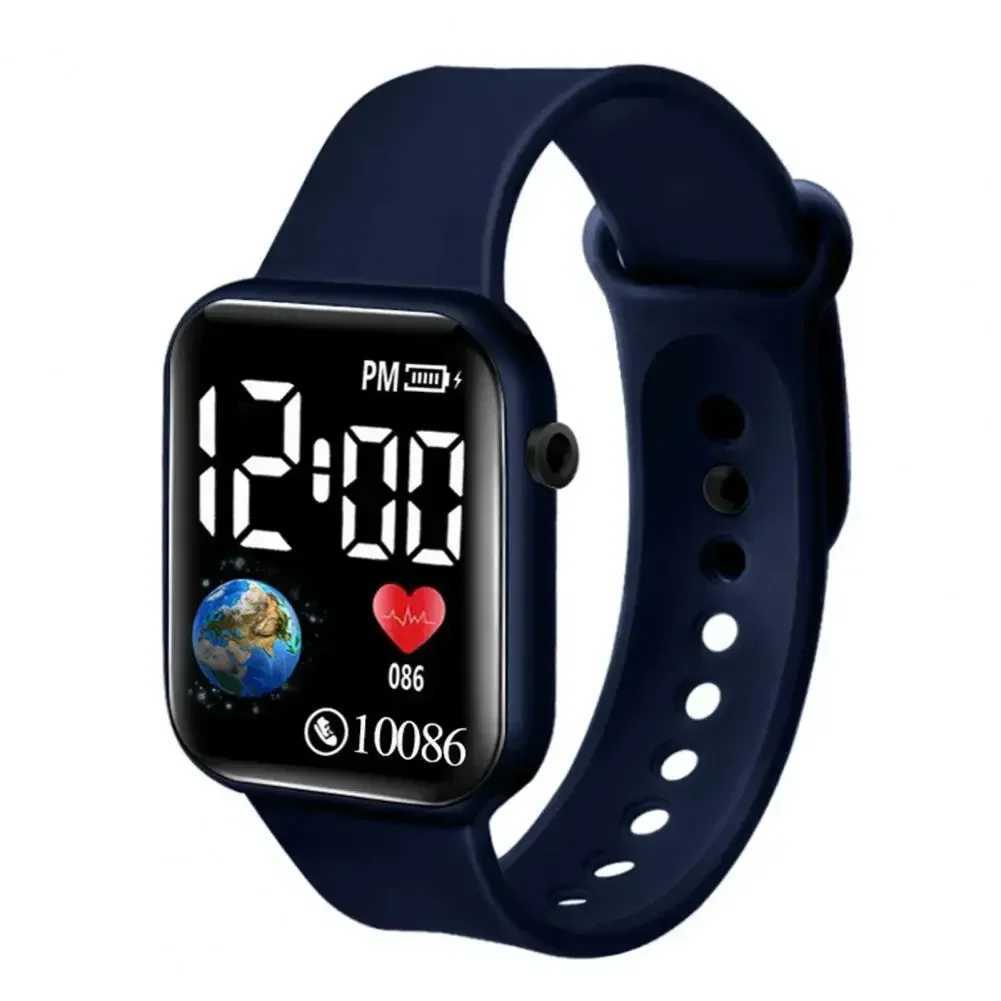 2024 LED Digital Watch Fashion Electronic Watch Casual Wristwatch Kids Boys Girls Sports Waterproof Watches Clock Reloj Hombre Y240809