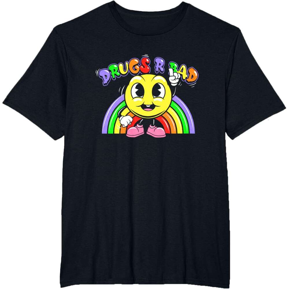 T shirt for Mens Funny Anti-Drug T-Shirt Shirts Tshirt Graphic Tee Casual Tops Clothes Short sleeve