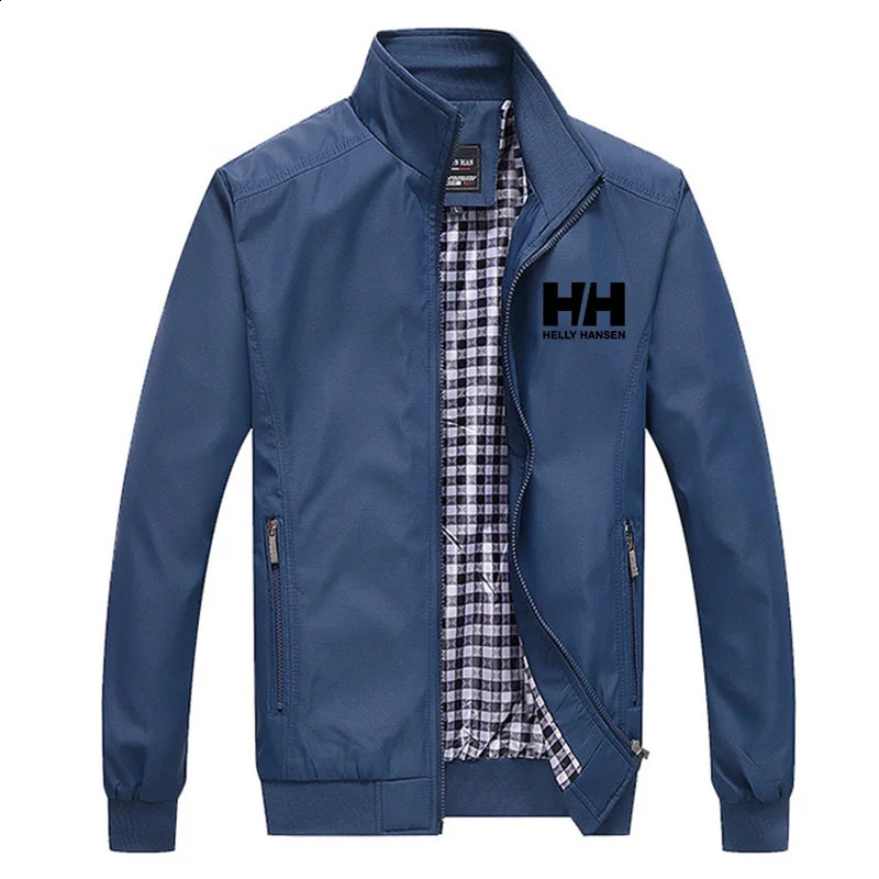 Autumn Mens Stand up collar Middle aged Jacket Fashion Casual Trend Middle aged Solid Color Dads Coat 240810