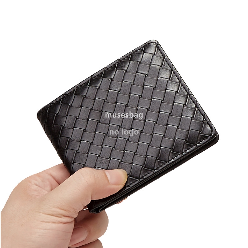 Men's and women's universal microfiber leather long purse purse embroidered zipper purse multi-card short purse
