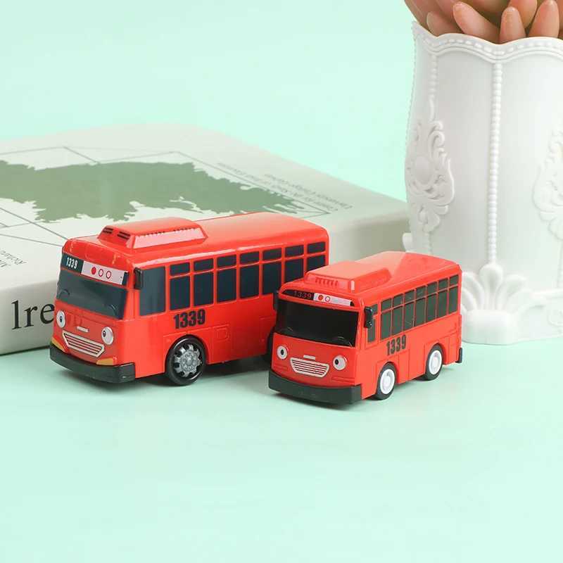 4PCS Tayo The Little Bus Cartoon Pull Back Car Toy Set Kids Educational Gift Y240809