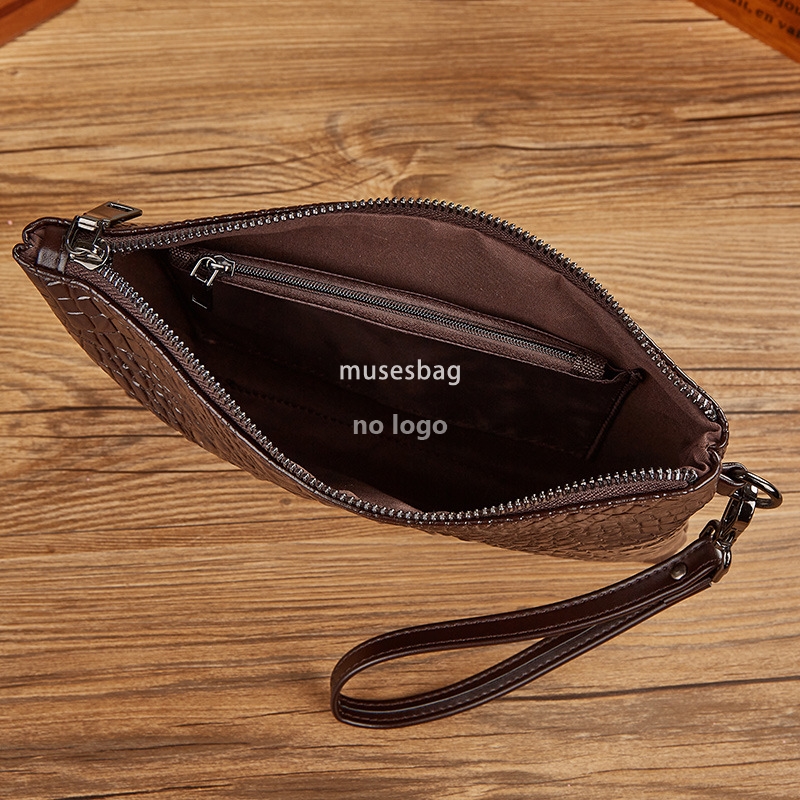 New PU material men's crocodile print clutch bag storage bag youth large capacity official bag clutch bag