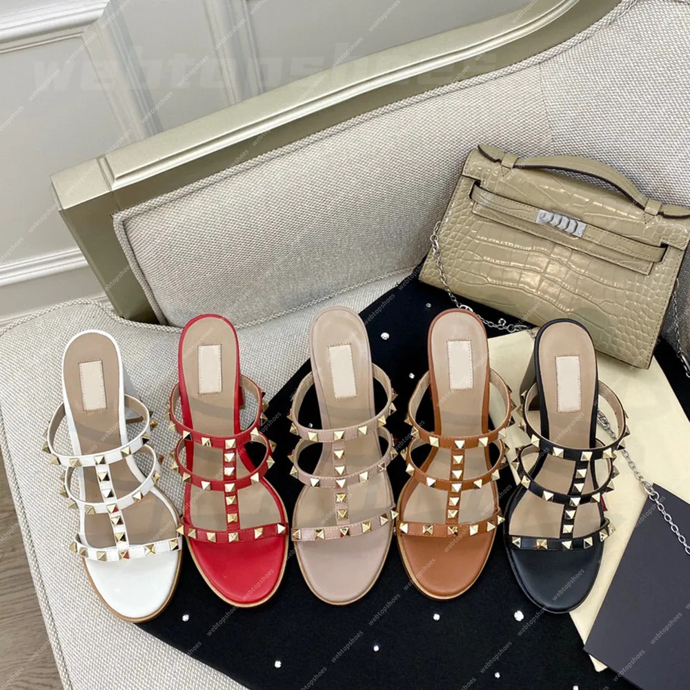 Designer women luxury sandals dress rivet shoes famous VT Sandal stud high heels Chunky Heel leather black pointed peep-toes lady sexy party wedding platform shoes3