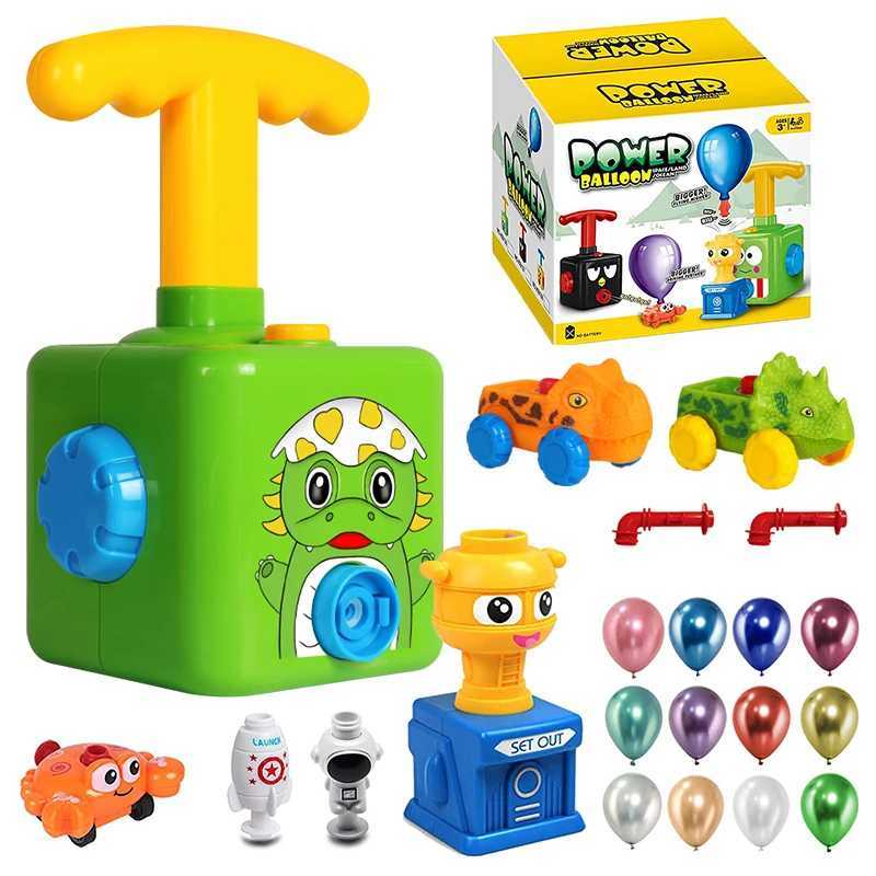 Balloon Launcher Childrens Car Toys With Pump Rocket Balloon Party Supplies Preschool Education Science Childrens Toy Gifts Y240810