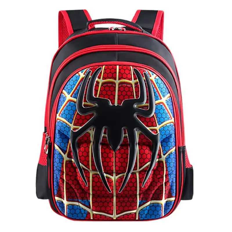 Spider King Kids Backpack Waterproof Nylon Large Capacity for 2-16 Year Olds Y240809