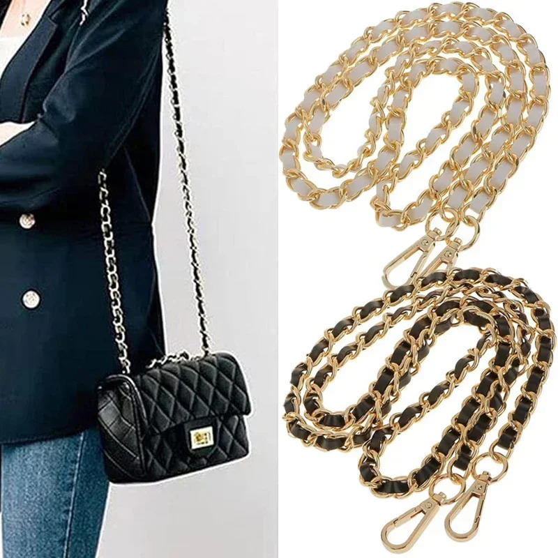120cm Long PU Leather Bag Strap for Crossbody Shoulder Bag Strap Replacement Accessories for Handbags 8mm Wide Bag Chain 240809