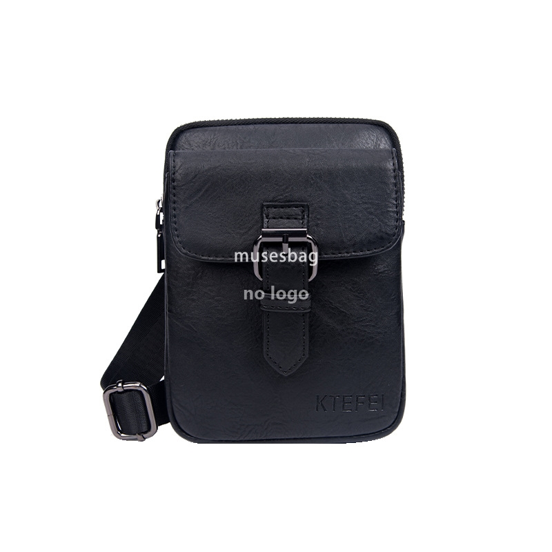 New men's waist pack crossbody small bag shoulder bag Wear belt bag mobile phone bag vertical hanging bag cross-border
