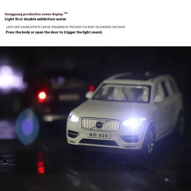 Free shipping 1 32 VOO XC90 SUV Alloy Diecast Metal Model Sound Light Children Toys Car Central Control Ornaments Gift For Kids