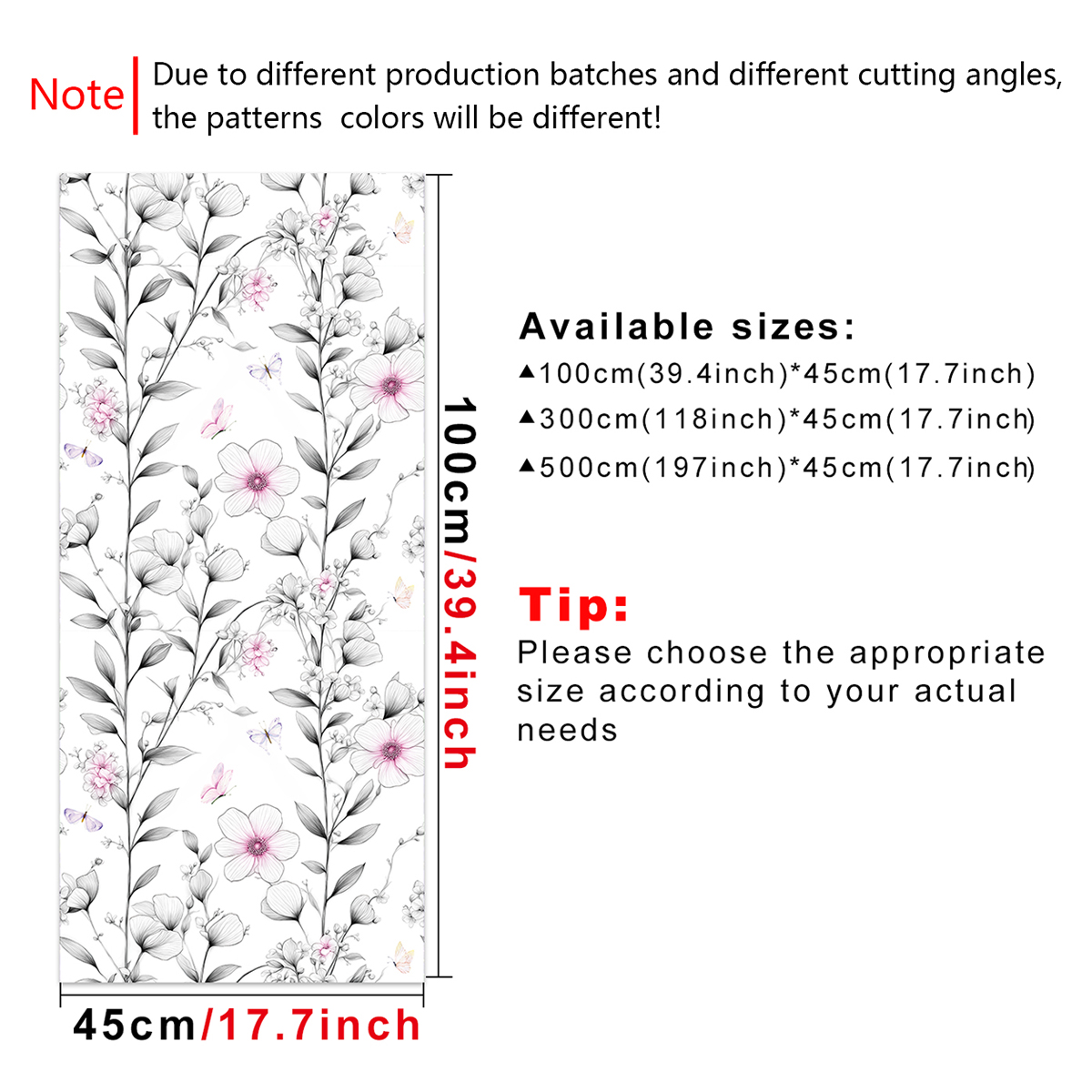 Cross border wallpaper green plants flowers butterfly patterns retro personalized sketches watercolor style waterproof and moisture-proof home decorat