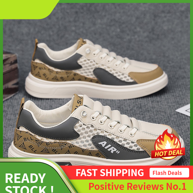 Ddmyoutdoor Z Large Mesh Board Casual White Fashionable Thick Soled Versatile Student Trendy Outdoor Shoes