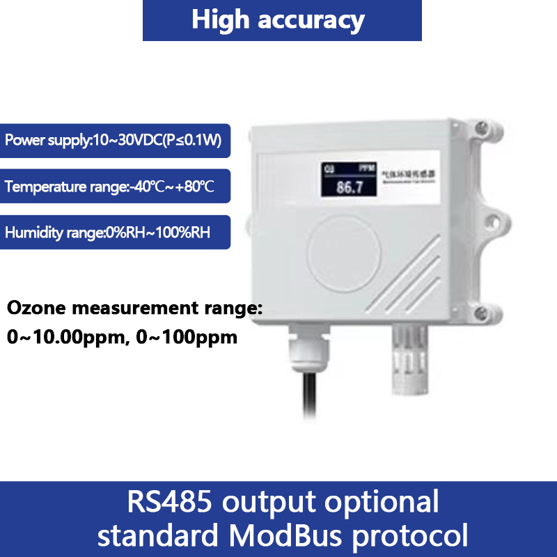 Ozone Transmitter OLED Display Environmental Sensors Intelligent Monitoring Toxic and Harmful Conventional Gas Monitoring