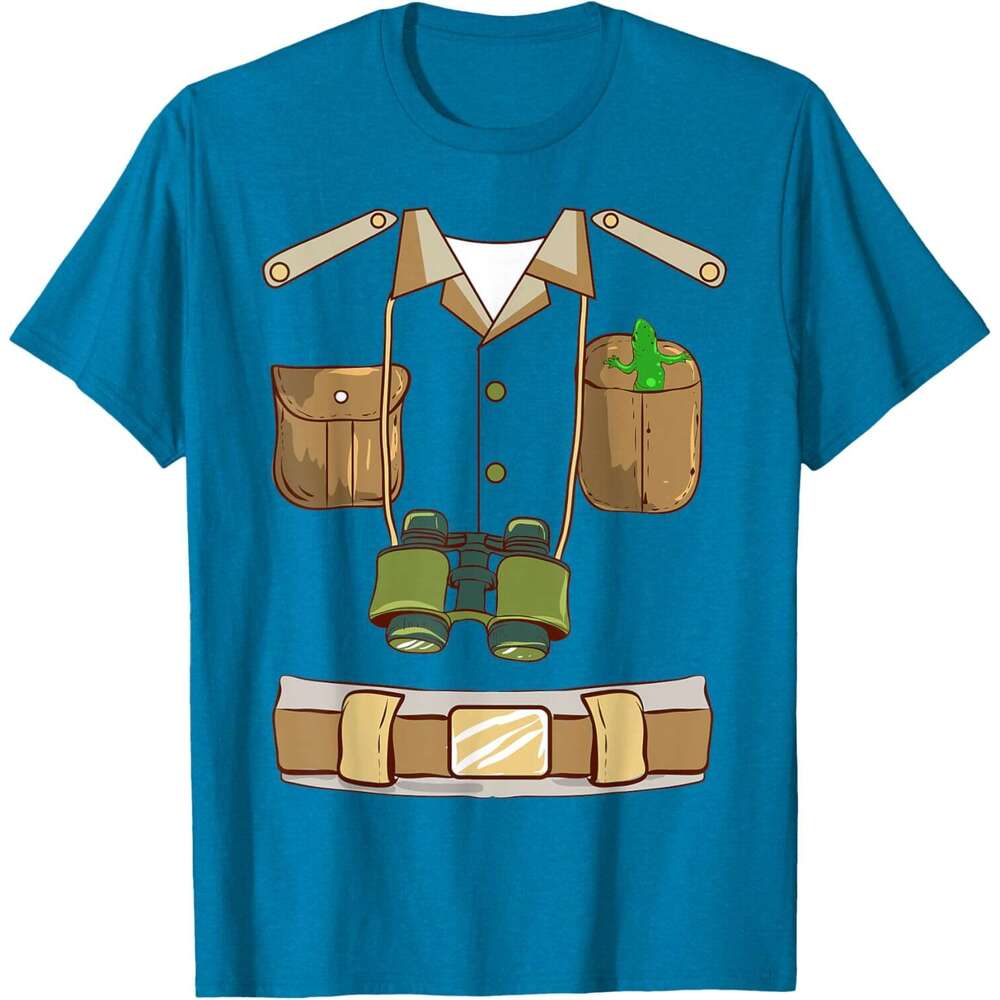T shirt for Mens Zookeeper Costume Explorer Safari Guide Halloween T-Shirt Shirts Tshirt Graphic Tee Casual Tops Clothes Short sleeve 2025