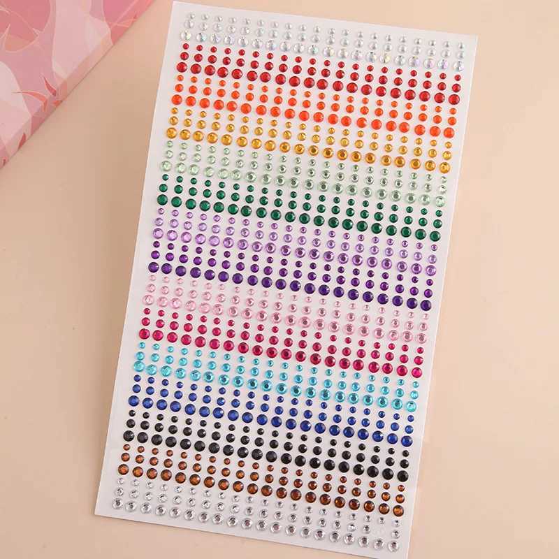 Colorful Makeup Festival Jewels Nail Gems Diamonds Adhesive Glitters for the Rhinestone Face Temporary Tattoos Body Stickers Y240809