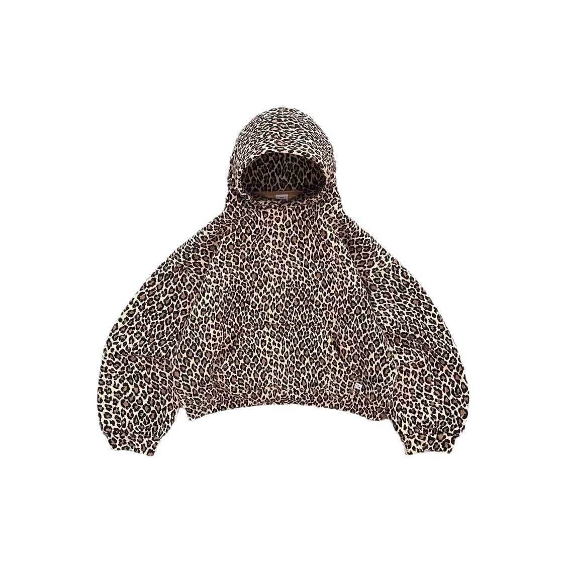 Men's Hoodies Sweatshirts Y2k high street fashion brand AKIMBO new top leopard print hooded sweatshirt loose sports shirt T240810