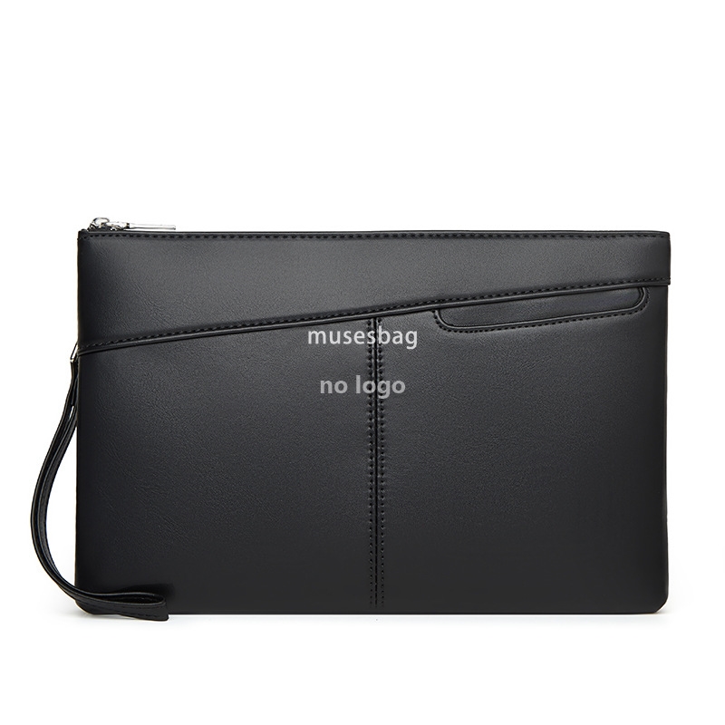 New high quality men's grab bag PU leather Grab Bag Soft waterproof business mobile phone bag underarm bag