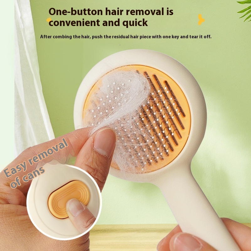 Havo Beauty Brush Cat and Dog One click Styg ating Hair Removal Needle Pet Massage Comb, Self Cleaning Comb