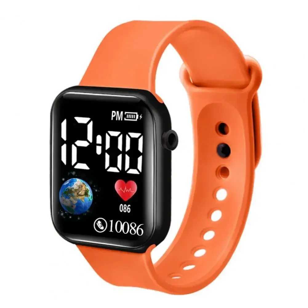 2024 LED Digital Watch Fashion Electronic Watch Casual Wristwatch Kids Boys Girls Sports Waterproof Watches Clock Reloj Hombre Y240809