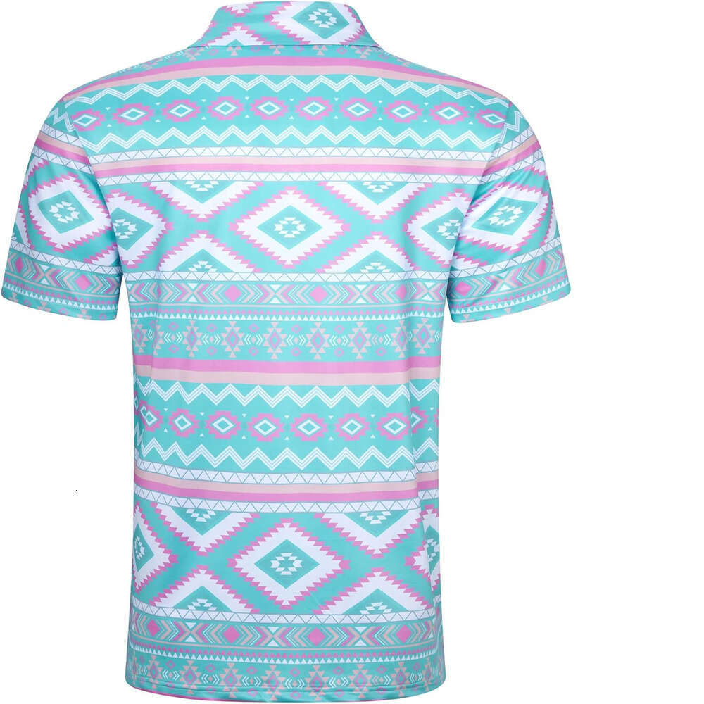 Fashion Mens Polo shirt Trendy printing Dry Fit 3D Print Moisture Wicking Funny Golf Shirt Polos shirts tshirt Casual tops summer clothes Short sleeve