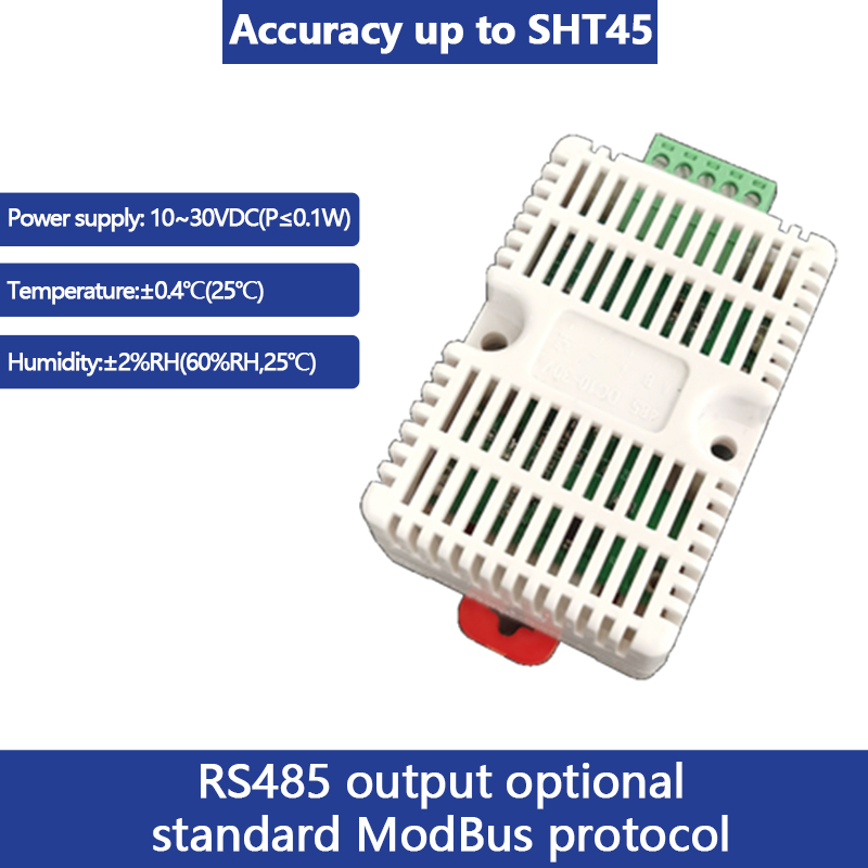 Flat card rail housing temperature and humidity transmitter environmental sensors intelligent monitoring toxic and hazardous conventional gas monitori