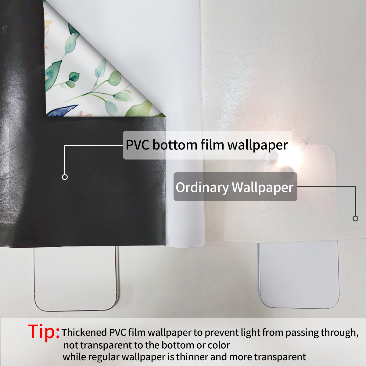Room background cabinets tables and chairs renovation PVC adhesive non permeable bottom tear resistant self-adhesive wallpaper wall stickers