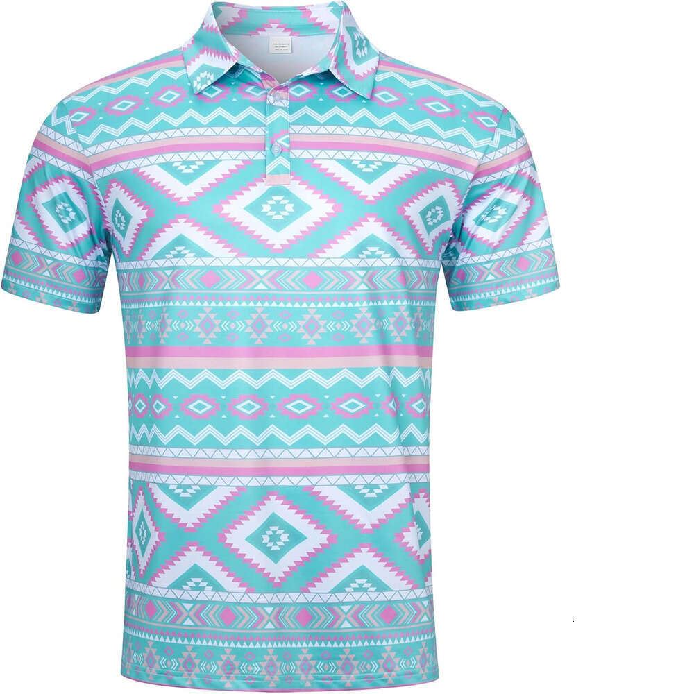 Fashion Mens Polo shirt Trendy printing Dry Fit 3D Print Moisture Wicking Funny Golf Shirt Polos shirts tshirt Casual tops summer clothes Short sleeve