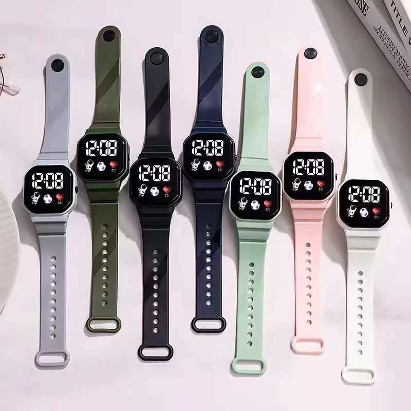 Digital Watch for Boys Girls Kids Electronic LED Wrist Watch Fashion Waterproof Sports Clock Student Child Simple Watches Y240809