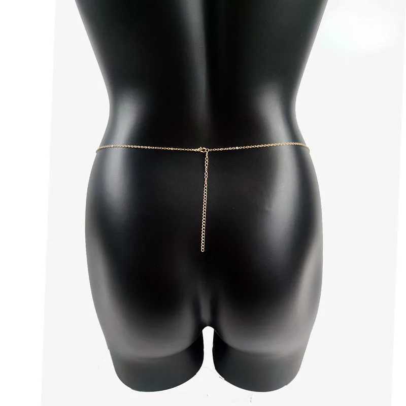 Body jewelry waist chain female abdominal chain punk fashion bikini sexy dress beach accessories luxurious shell gothic metal gift W240809