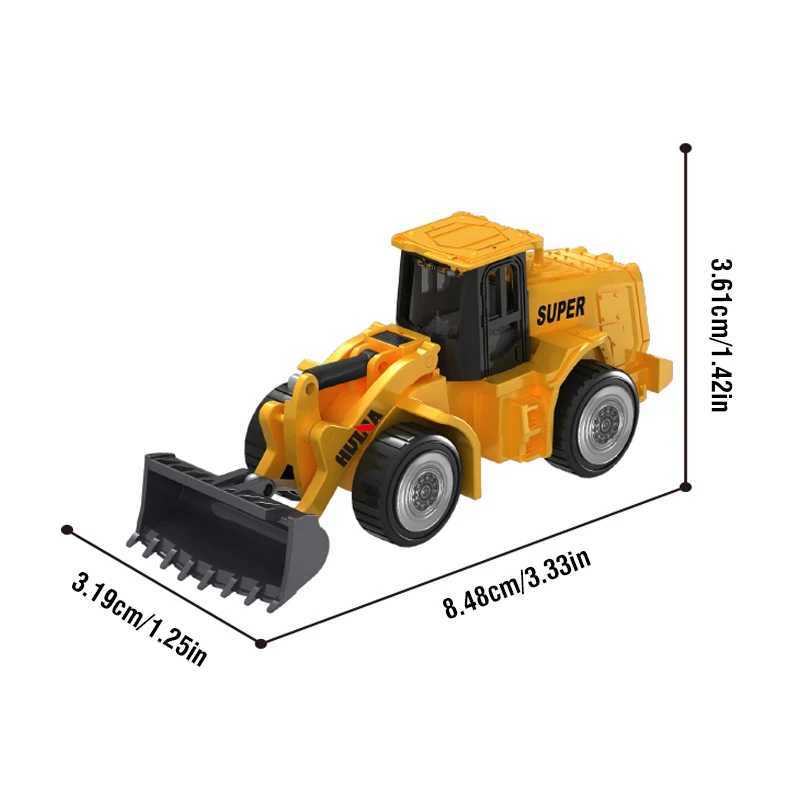 Free shipping HUINA 1 80 Construction Alloy Diecast Car Model Forklift Roller Dumper Excavator Engineering Agitator Truck Toy Collection Gift