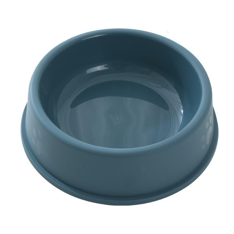 Pet footprints, anti slip plastic single frosted process, small bowl, cat dog universal pet food utensil