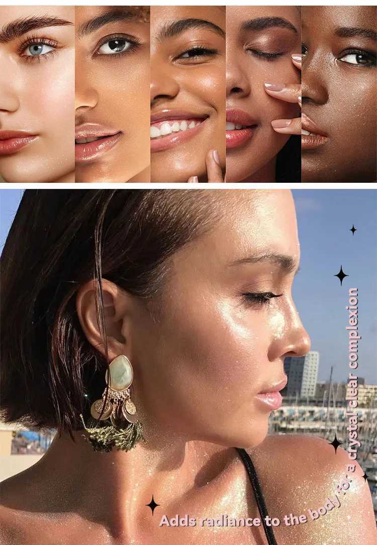 MLSMILE pearl based loose powder matte glossy powder waterproof oil control glossy composite powderXJ250224