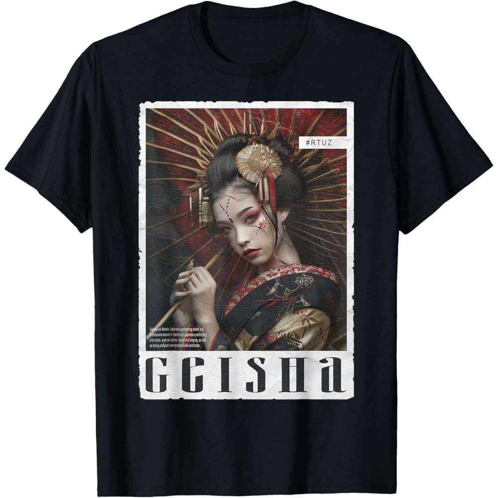 T shirt for Mens classical Asia Japan Woman Vintage Culture Tokyo Geisha T-Shirt Shirts Tshirt Graphic Tee Casual Tops Clothes Short sleeve