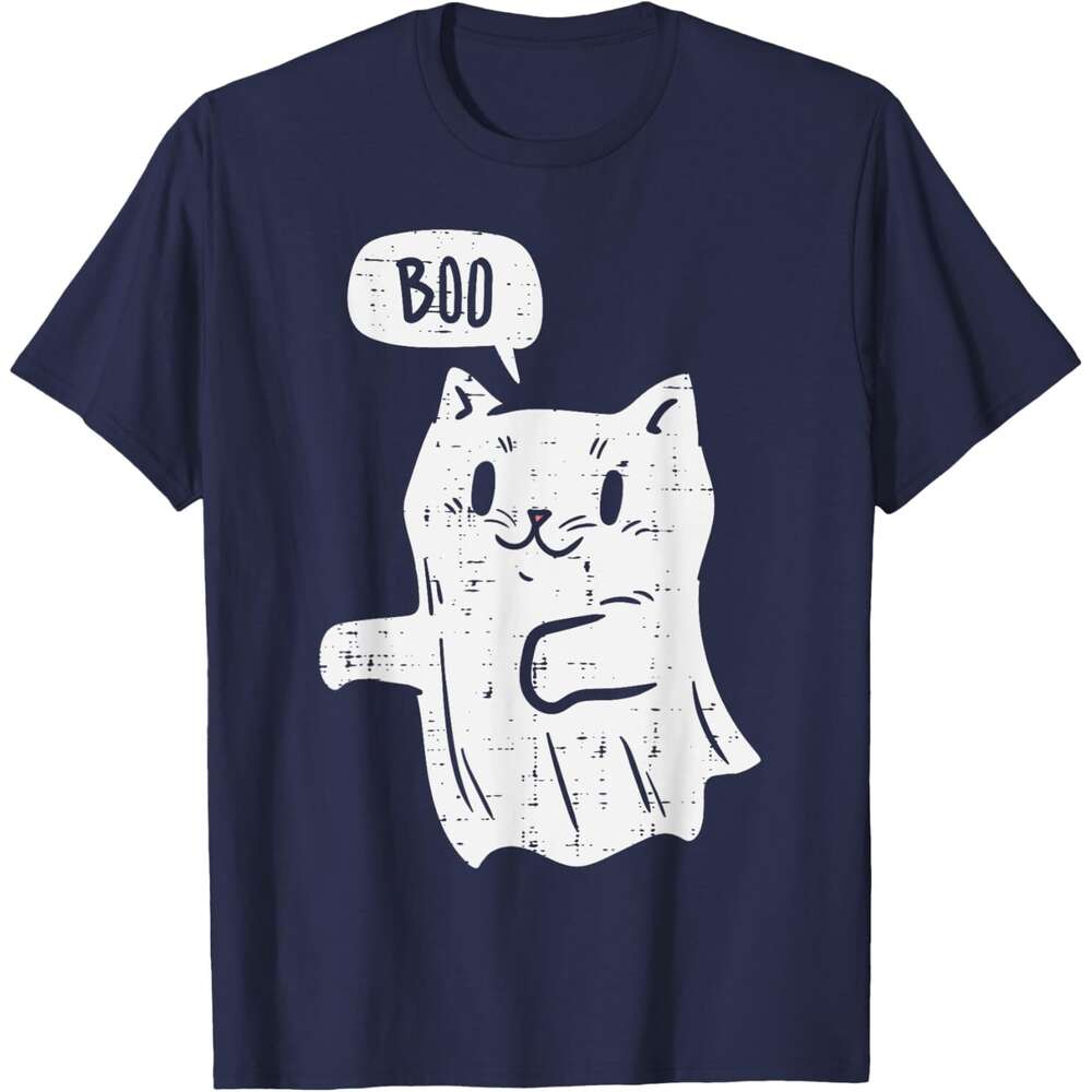 T shirt for Mens Ghost Cat Boo Funny Halloween Animal Pet Men Women Kids T-Shirt Shirts Tshirt Graphic Tee Casual Tops Clothes Short sleeve 2025