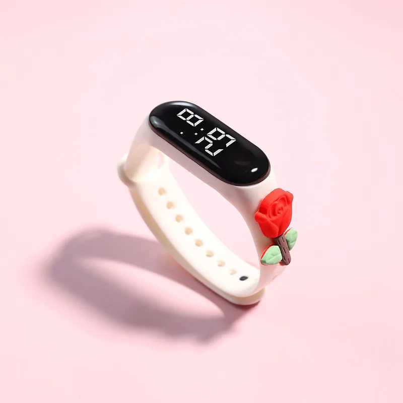 Kids Watch Reloj Smart Watch LED Children Watches Bracelet Cartoon Digital Ladies Watch for Girls Waterproof Clock Gift Y240809