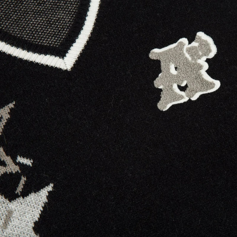 Japanese V-neck Sleeveless Sweater Men Star Print College Style Casual Knitted Vest Women Harajuku Loose Pullover Jumpers Winter 240810