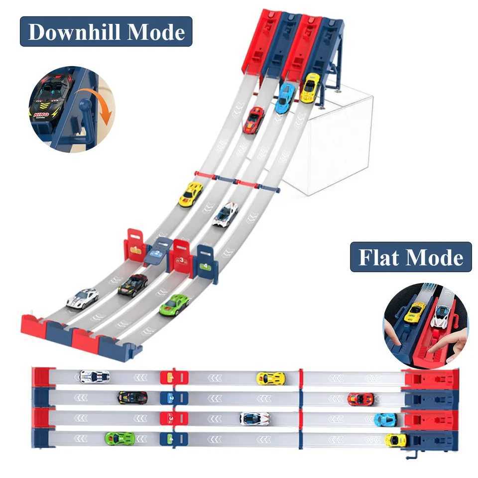 Competitive Racing Track Toy Vehicle with Alloy Car Kids Play Game for Children Educational Gift Y240809