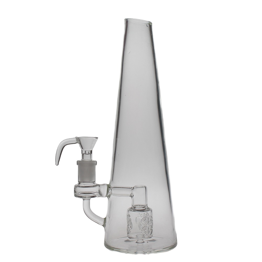 254mm Height Heavy Glass Bong Hookahs Seed Of Life Perc Water pipes SOL Beaker Bubbler joint size 14.4mm and 18.8mm FC-SIS PG3062