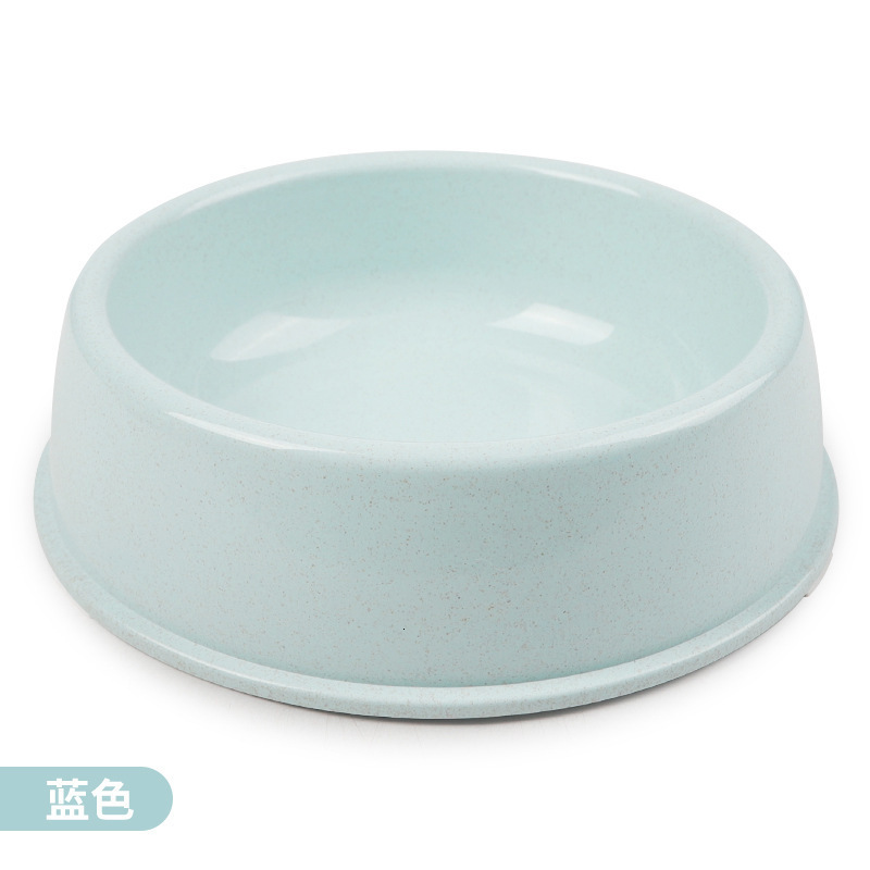 Eco-Conscious Nordic Inspired Small Dog Bowl - Durable Wheat Straw Round-mouth Pet Supplies