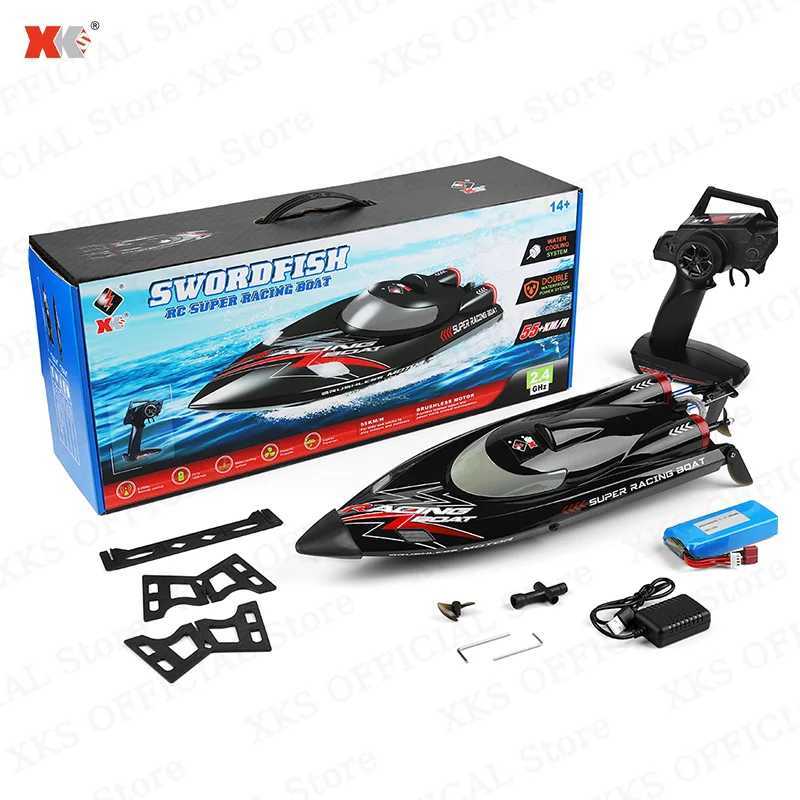Wltoys WL916 RC Boat 60Km/H High Speed 2.4G Remote Control Brushless Motor Low Battery Alarm Electric RC Boat Toy Gift for BoyY240810