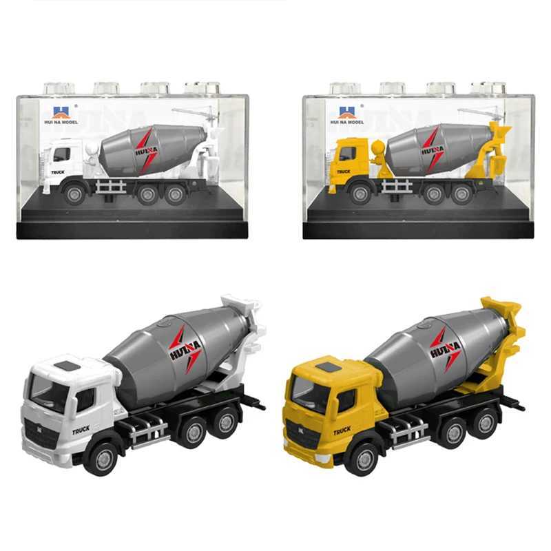Free shipping HUINA 1 80 Construction Alloy Diecast Car Model Forklift Roller Dumper Excavator Engineering Agitator Truck Toy Collection Gift