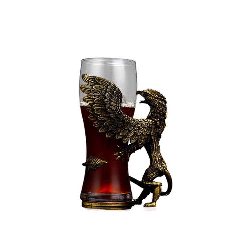 High-end creative personality Griffon glass beer glass high-end craft brewed large capacity