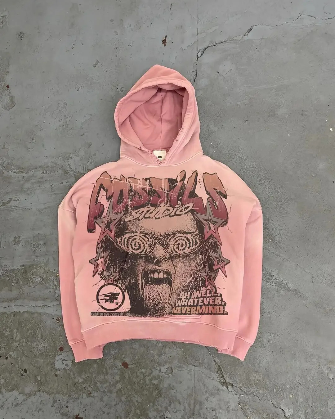 Harajuku Personalized Pattern Printed Unique Hoodie Oversized Loose Niche n Gothic Y2K Long Sleeve Couple Sweater 240808