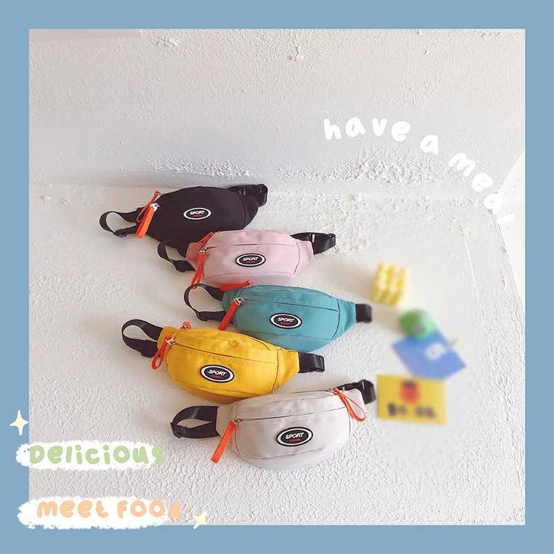 Boys Handsome Chest Bag Korean Kids Trend Messenger Bag Childrens Leisure Shoulder Package Mobile Phone Handbag Girl Fanny Pack Y240809