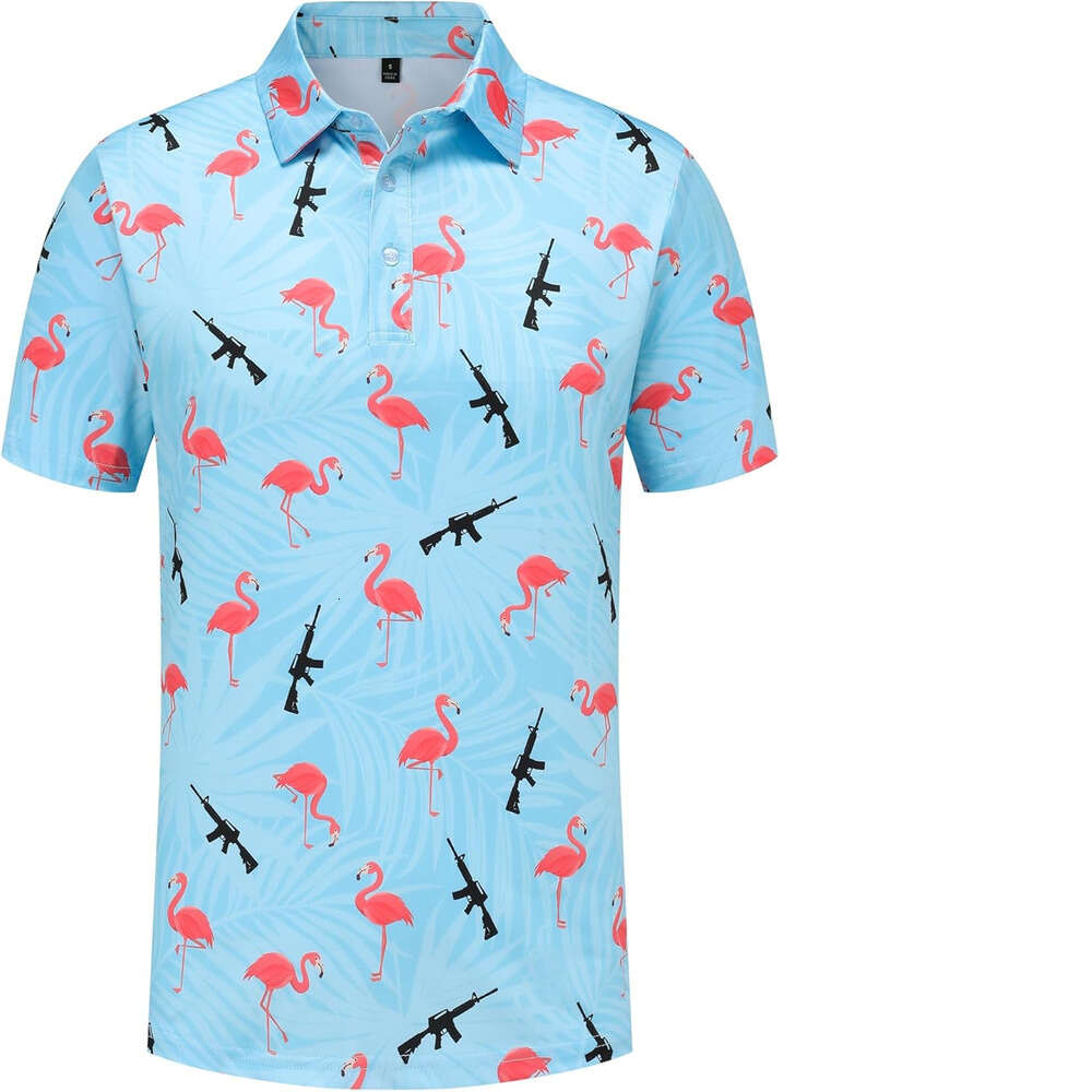 Fashion Mens Polo shirt Trendy printing Funny Golf for Men Performance Moisture Wicking Quick Dry Athletic Polos shirts tshirt Casual tops summer clot