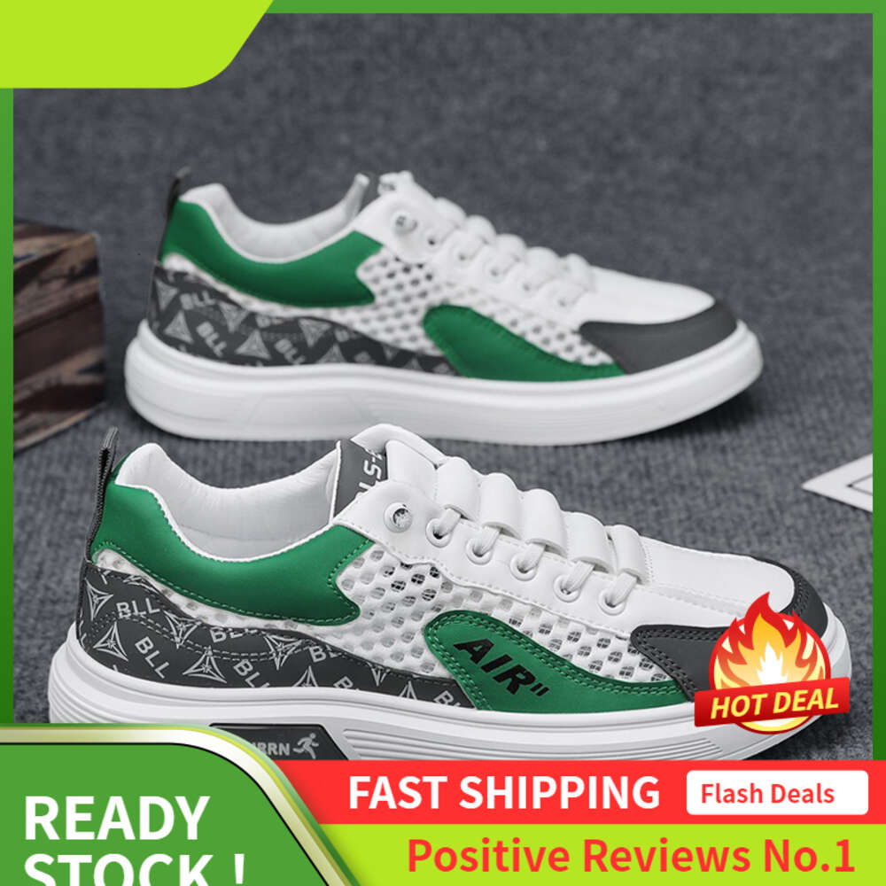 Ddmyoutdoor Z Large Mesh Board Casual White Fashionable Thick Soled Versatile Student Trendy Outdoor Shoes