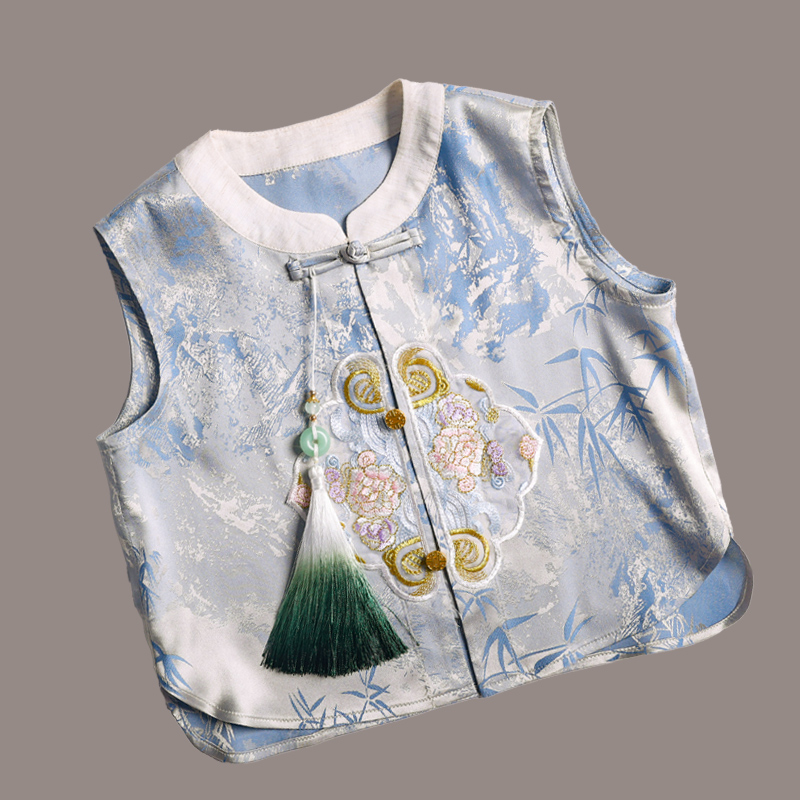 children's clothing Children's summer new traditional Chinese hanbok two-piece set of Tang suit boys and girls national wind performance sui